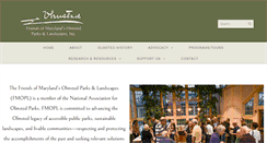 Desktop Screenshot of olmstedmaryland.org